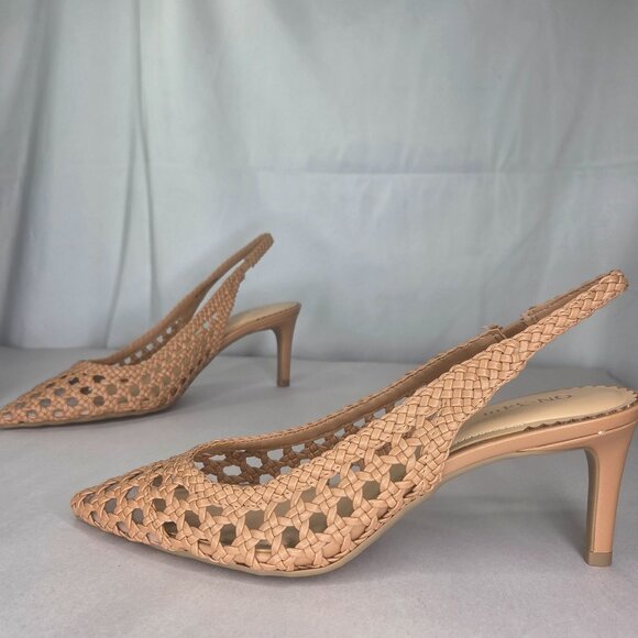 NWT On 34th Women's Monikaa Pointed-Toe Pumps - Walnut Woven - Picture 2 of 7